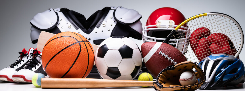 different kinds of sports balls