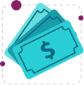 teal Deposit_Money icon