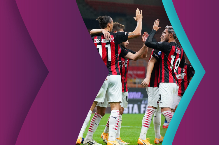 [Translate to Spanish- USA:] AC Milan on the field after scoring