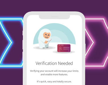 verify identity Skrill app screen