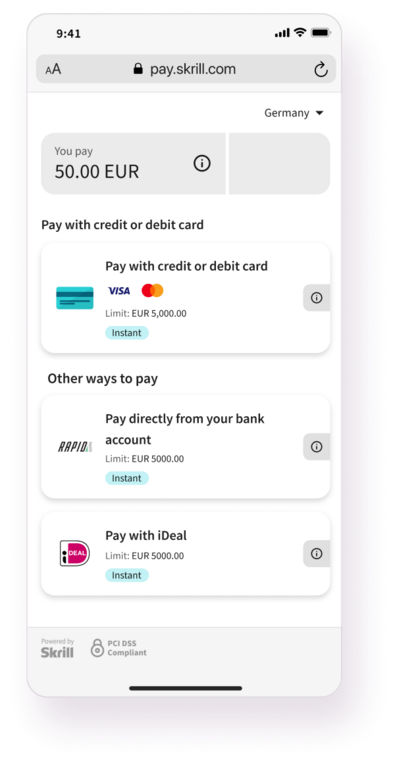 Quick checkout step make payment