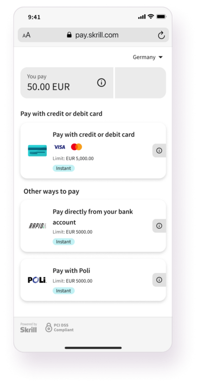 Quick checkout step make payment